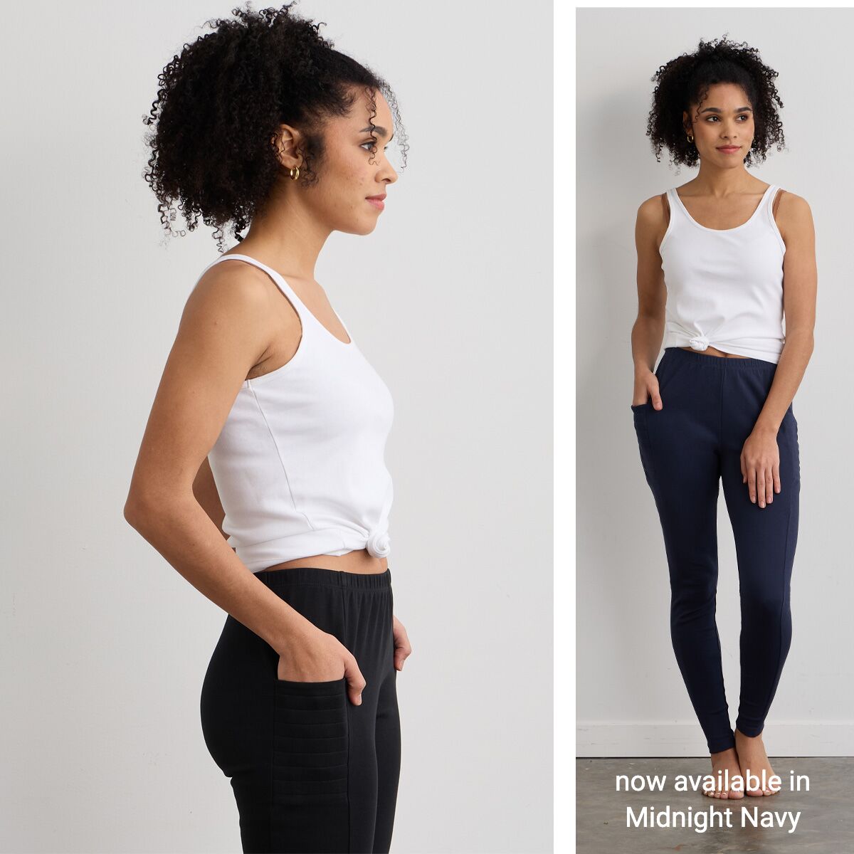 100% cotton leggings with pockets