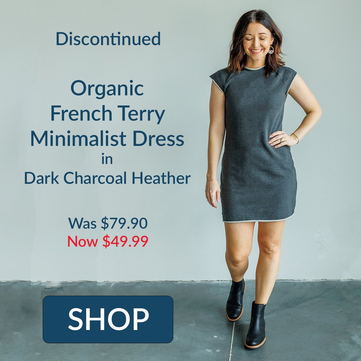 ORGANIC FRENCH TERRY DRESS