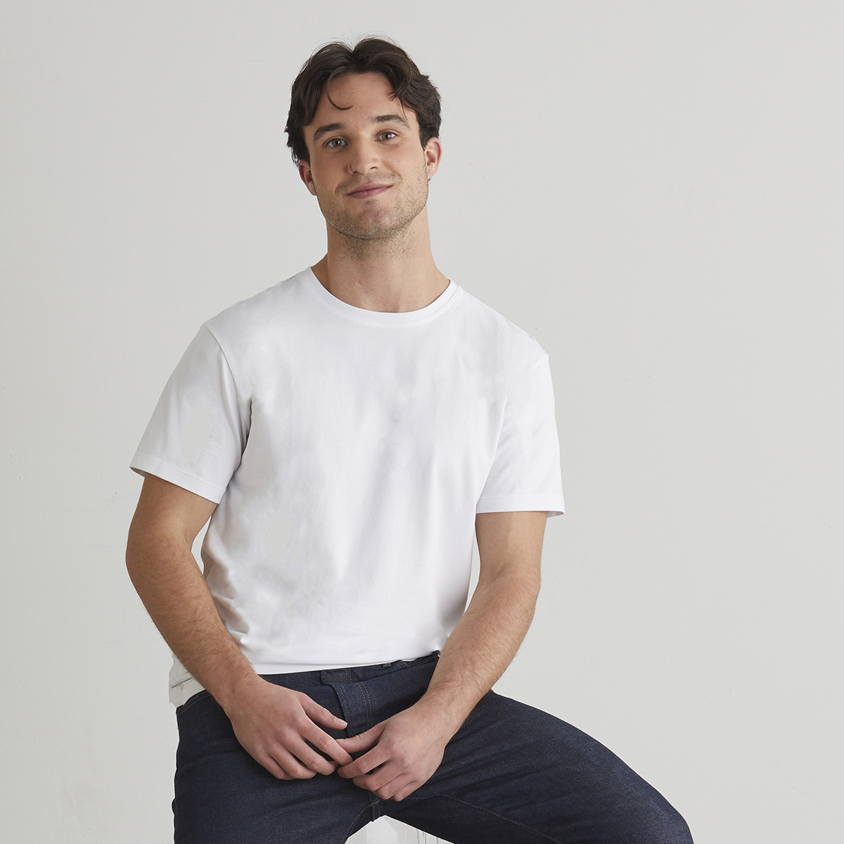 mens organic crew neck tee