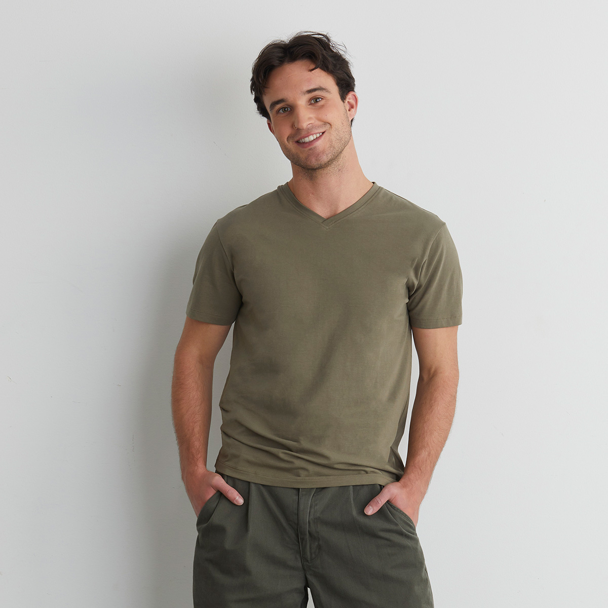 men's organic v-neck t-shirt