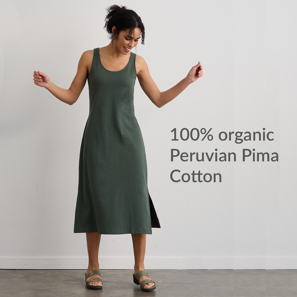 womens organic tank dress