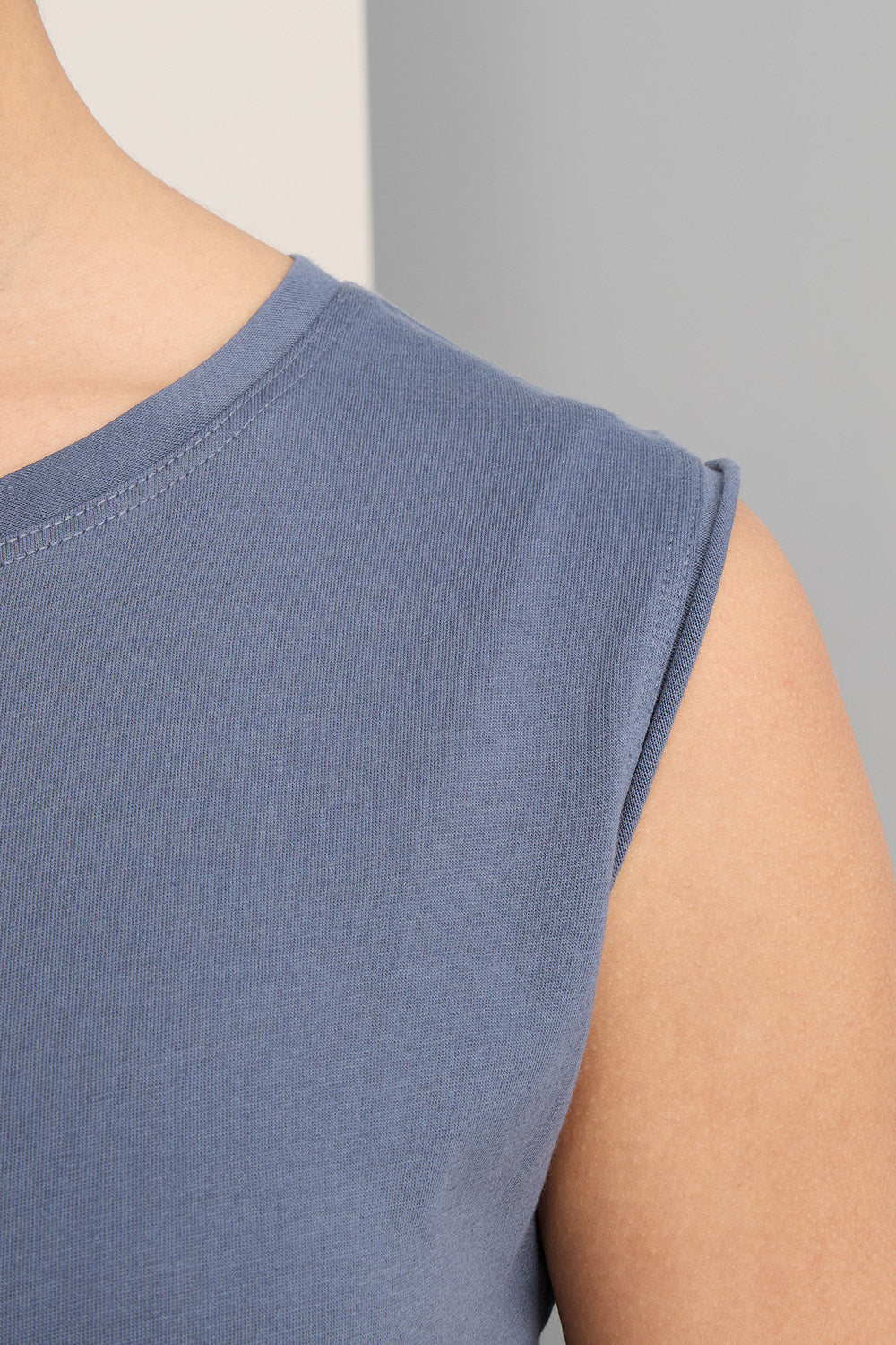 organic cotton sleeveless tee