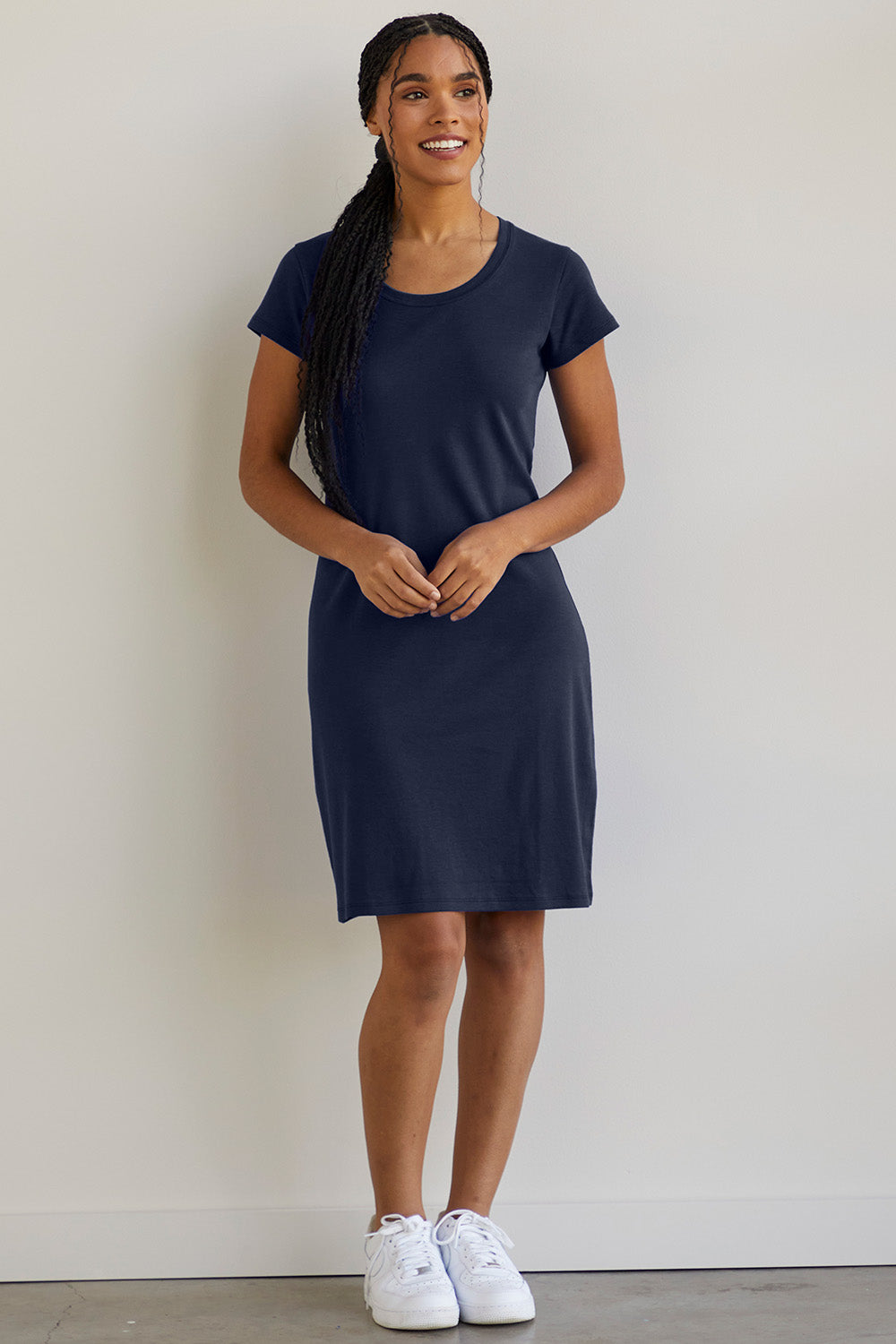 t-shirt dress midnight navy