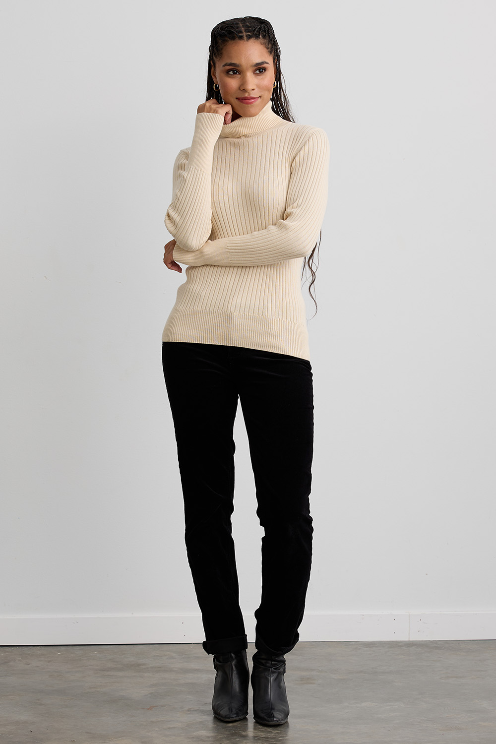 organic turtleneck sweater