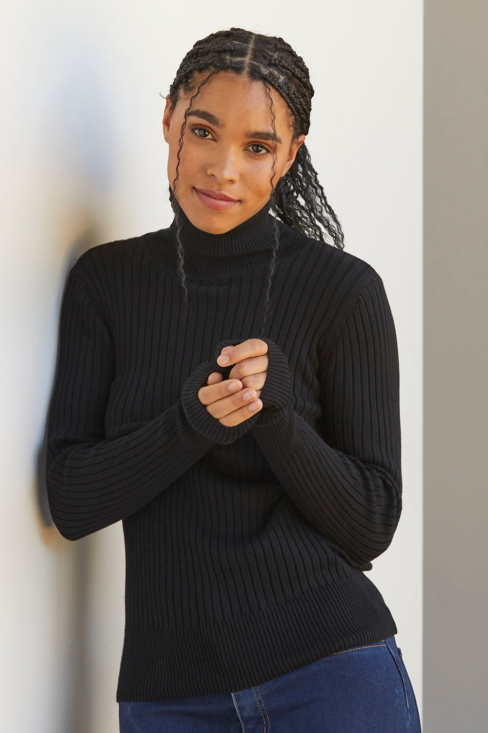 organic turtleneck sweater