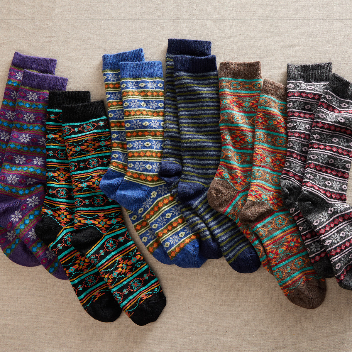 pattern alpaca socks 3 for $69